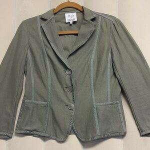 Akris Punto Bergdorf Goodman Women’s Blazer Jacket Size 6 Semi Sheer Luxury